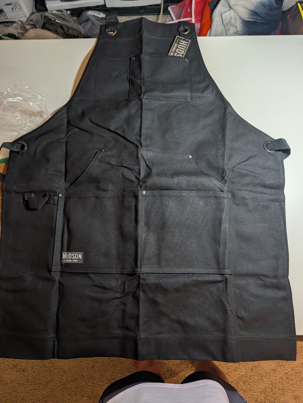 Hudson Durable Goods Heavy Duty Waxed Canvas Work Apron NWT